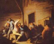 Adriaen van ostade Peasants in a Tavern Spain oil painting artist